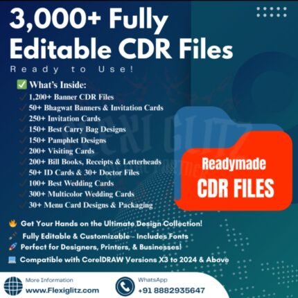 3000+ Fully Editable CDR Editing File
